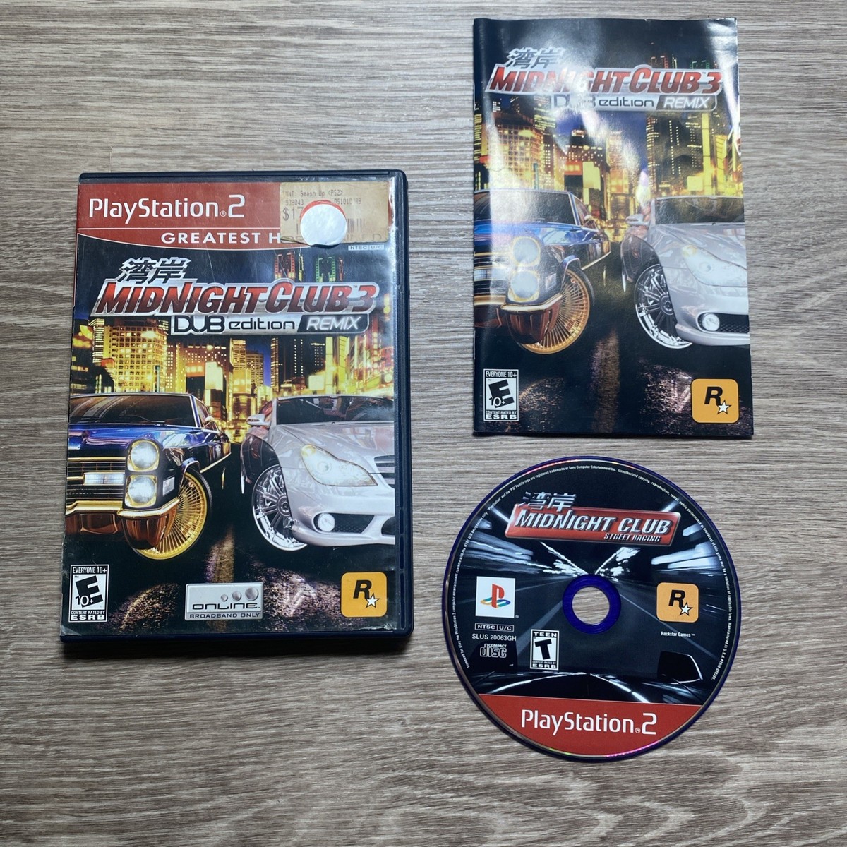 Midnight Club 3 Dub Edition Remix (Sony PlayStation 2 PS2, 2006