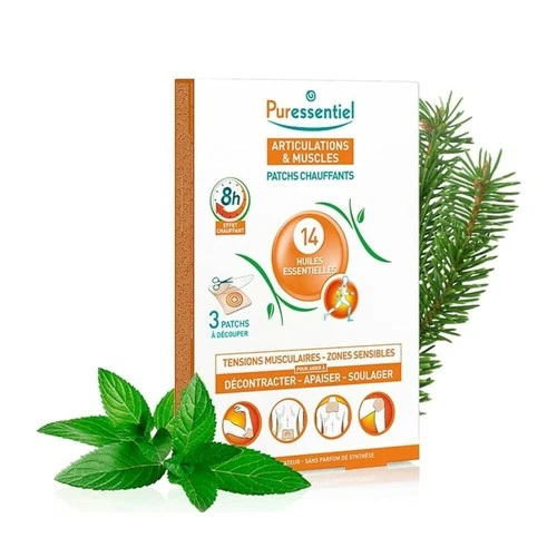 Puressentiel Muscles & Joints Heating Patches 3 Pack Pain Relief
