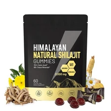  Shilajit Gummies: Pure Himalayan Shilajit with Ashwagandha & 85+ Trace Minerals