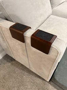 Lovesac Angled Side Coaster- Dark Walnut - Set Of 2 (Free Shipping)