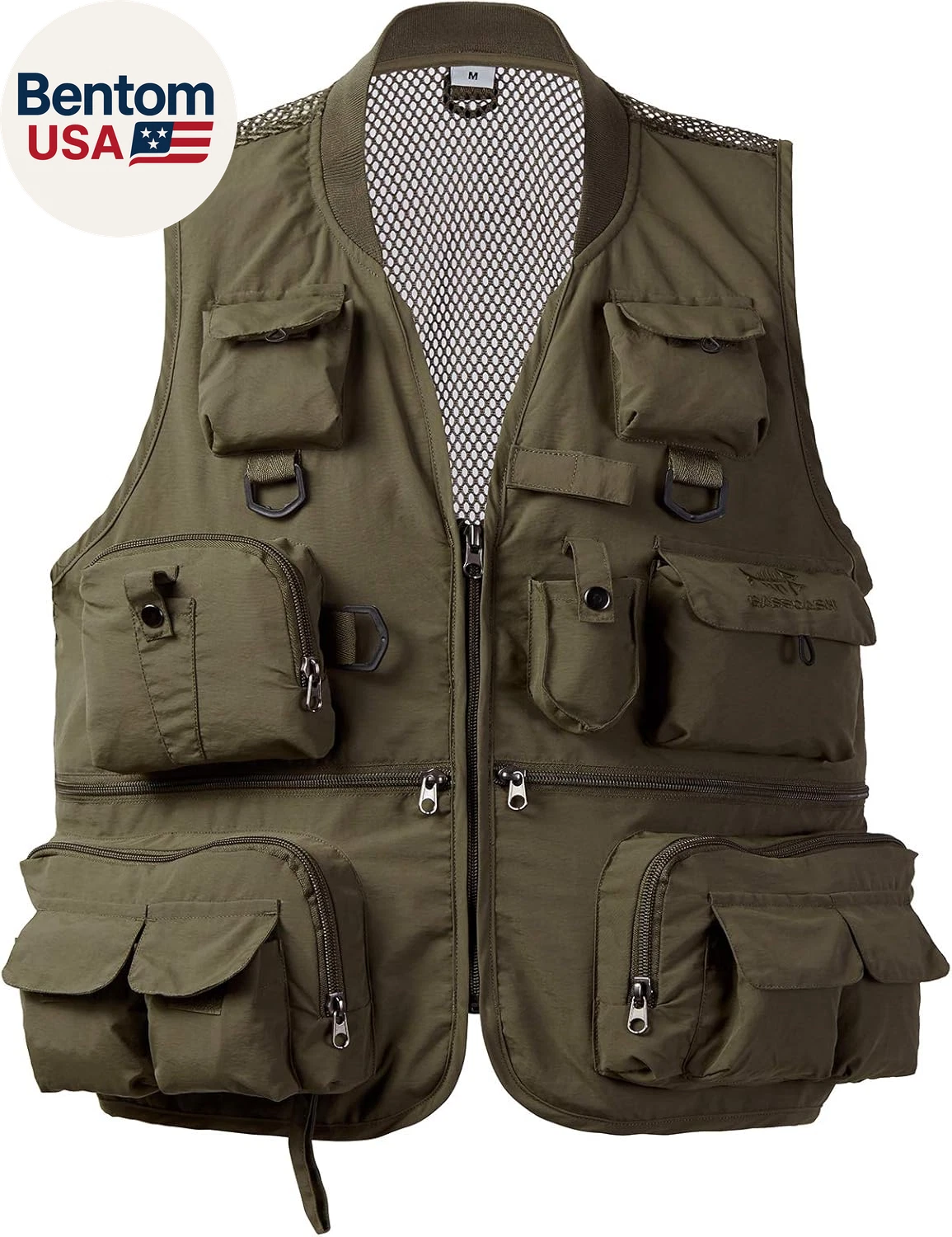 Versatile Men'S Women'S Fishing Photography Vest with Mesh Back 6 Sizes