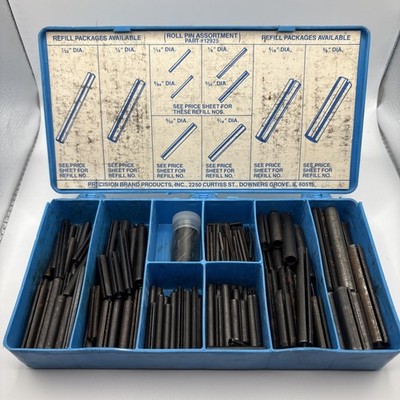 Precision Brand - 12925  Roll Pin Assortments Spring Steel 300 per set