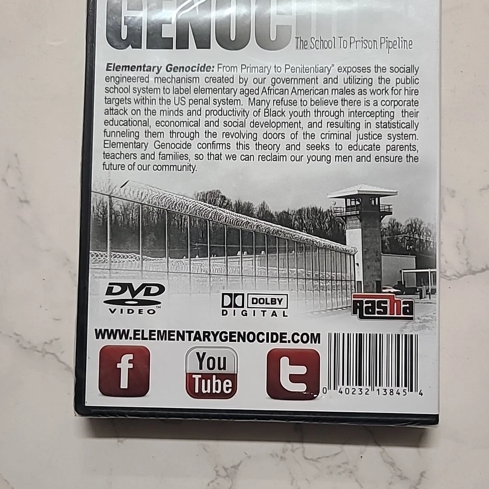 Elementary Genocide The School To Prison Pipeline NEW DVD, Dr. Umar Johnson Foto 4 de 4