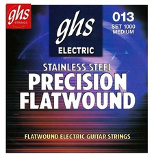 GHS 1000 Flatwound Stainless Steel Electric Guitar Strings Medium 13-54