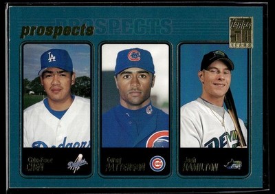 2001 Topps Chin-Feng Chen/Corey Patterson/Josh Hamilton #362