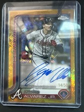 2025 Topps Chrome - Nacho Alvarez Jr #RA-NA Orange MLB Logo Refractor /50