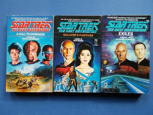 Star Trek - The Next Generation - #9, #11 #14 - Paperback Novel 1990's Like New