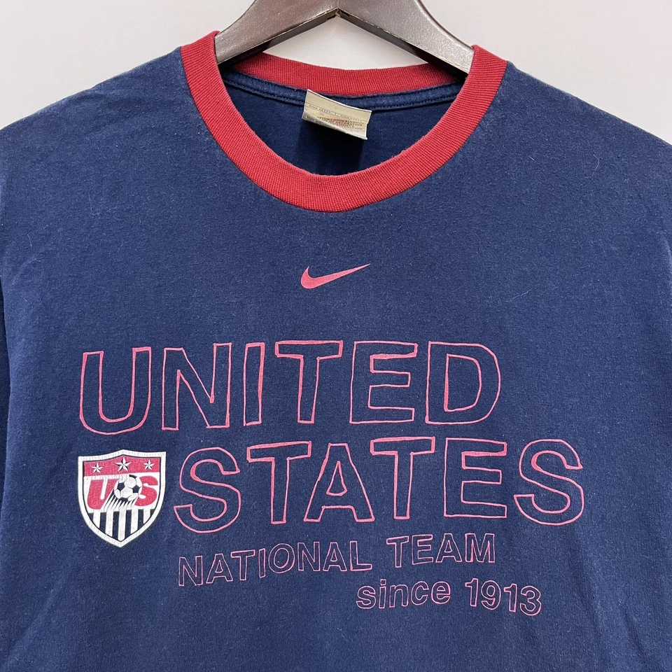 Camiseta De Colección Nike Equipo Nacional de Fútbol de Estados Unidos Para Hombre Manga Larga Talla L Usada en Excelente Condición Foto 3 de 4