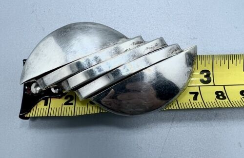 México Plata de Ley 925 - Broche Prendedor Modernista Vintage - Imagen 5 de 7