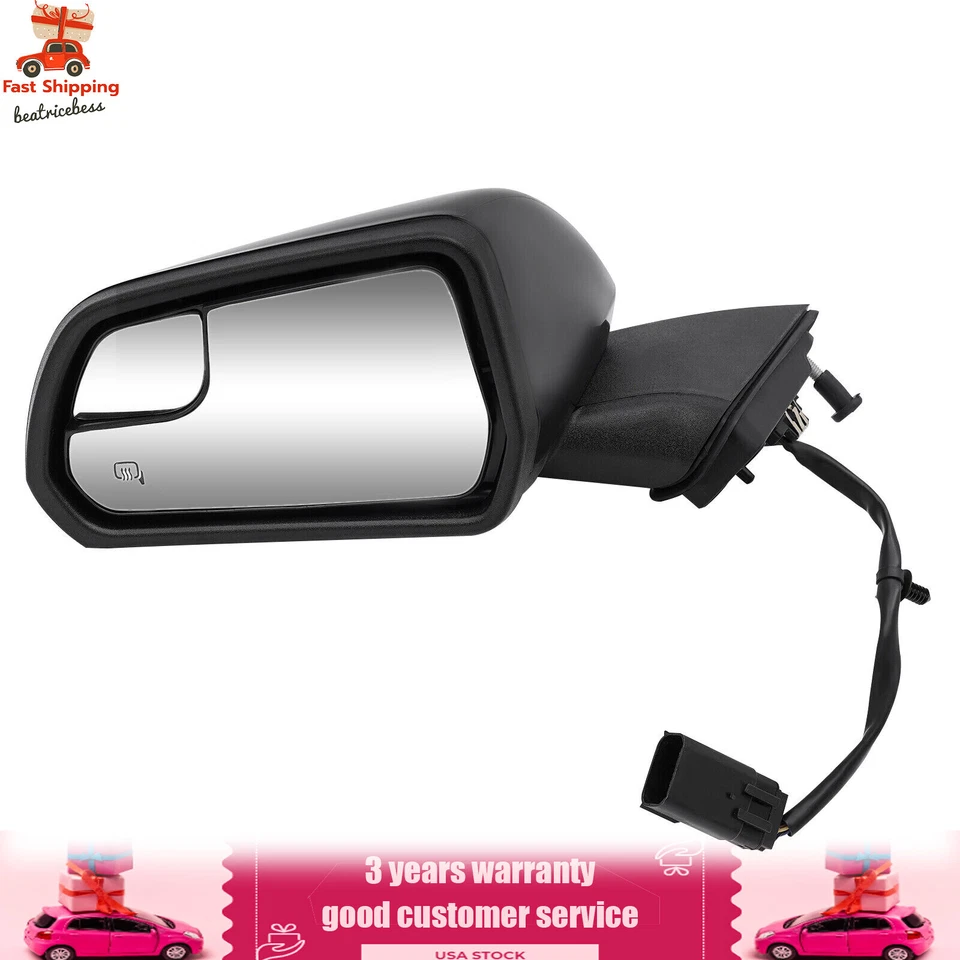 Left Rear View Mirror Driver Side Mirror w/ Turn Signal For 2015-20 Ford Mustang Foto 4 de 4