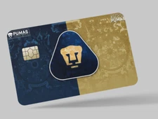 CLUB PUMAS , FUTBOL , 2 pc credit card skin & DEBIT CARD,TROLLEY & GYM