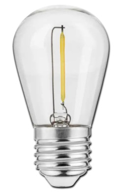 E27 LED Leuchtmittel 0,5Watt Deko Girlande Glas Ø45x84mm Lampe Birne Sofort Hell