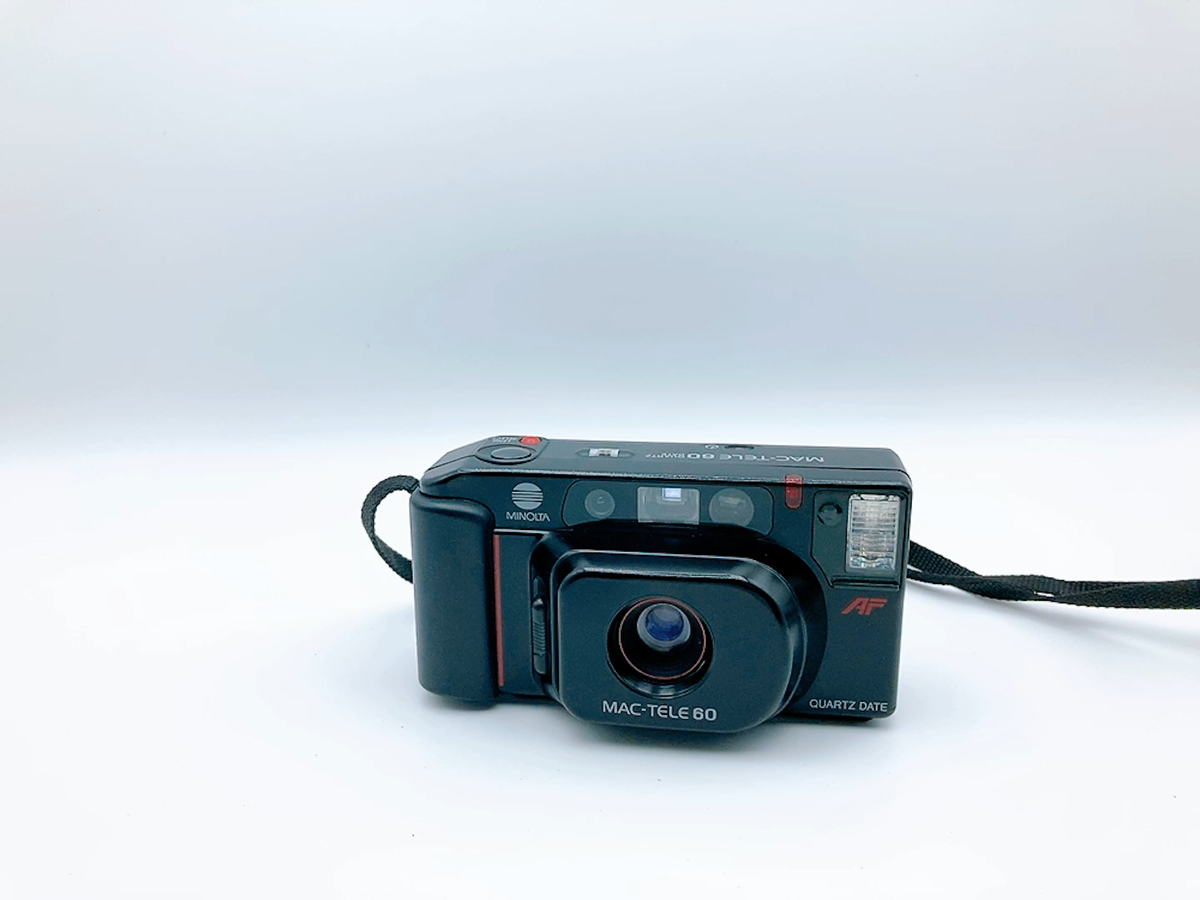 MINOLTA MAC-TELE60 35mm Point & Shoot Film Camera Tested Excellent