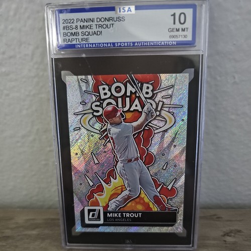Panini Donruss 2022 - Bomb Squad Rapture #BS-8 Mike Trout ISA 10 - Imagen 1 de 2