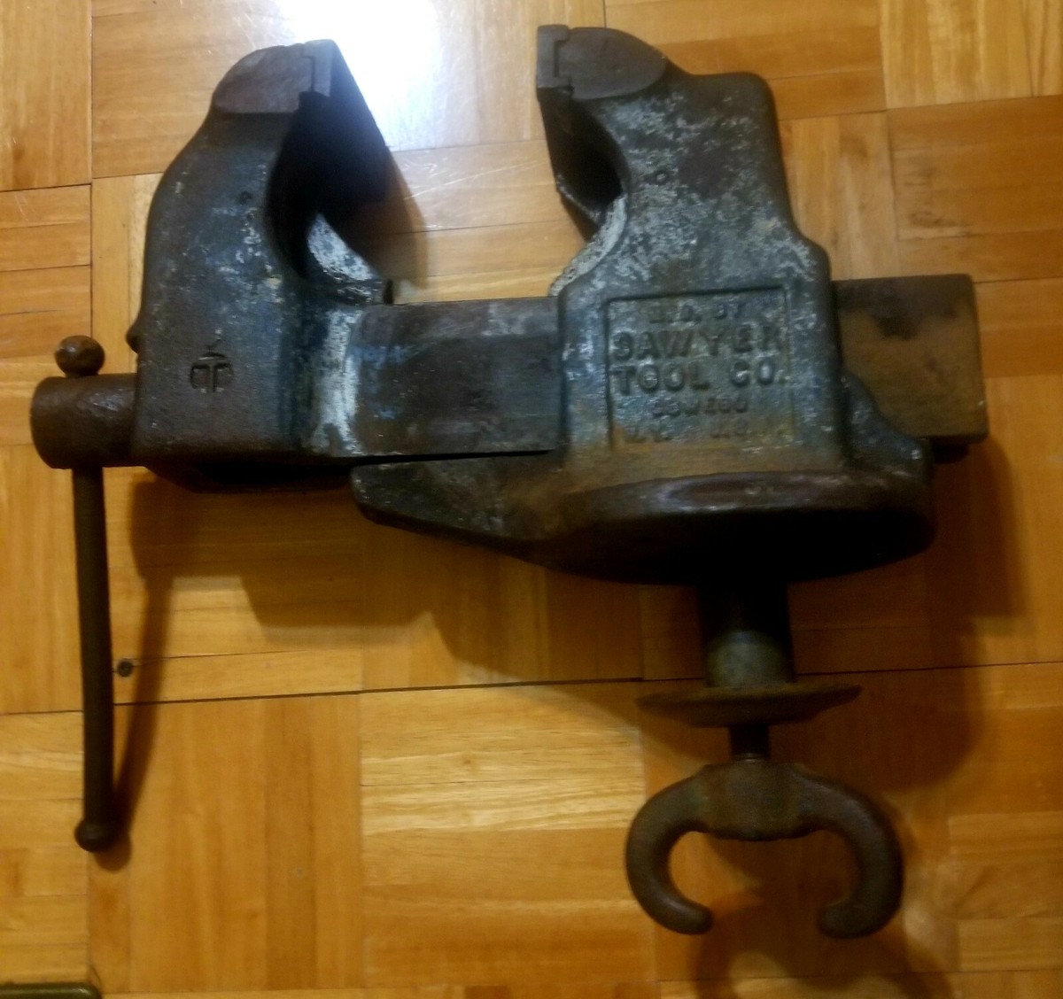 Rare Vintage Sawyer Tool Co. Oswego NY Swivel Base Vise No. 64 | eBay Rare Vintage Sawyer Tool Co. Oswego NY Swivel Base Vise No. 64 | eBay