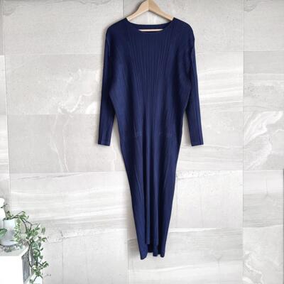 い*ん様 PLEATS PLEASE ネイビー パンツ サイズ5 PLEATS PLEASE プリーツプリーズ 変形 パンツ ネイビー サイズ