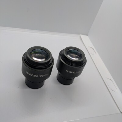 2X Motic BA400 Fluorescence Microscope Binocular Eyepieces [N-WF10X / 22]