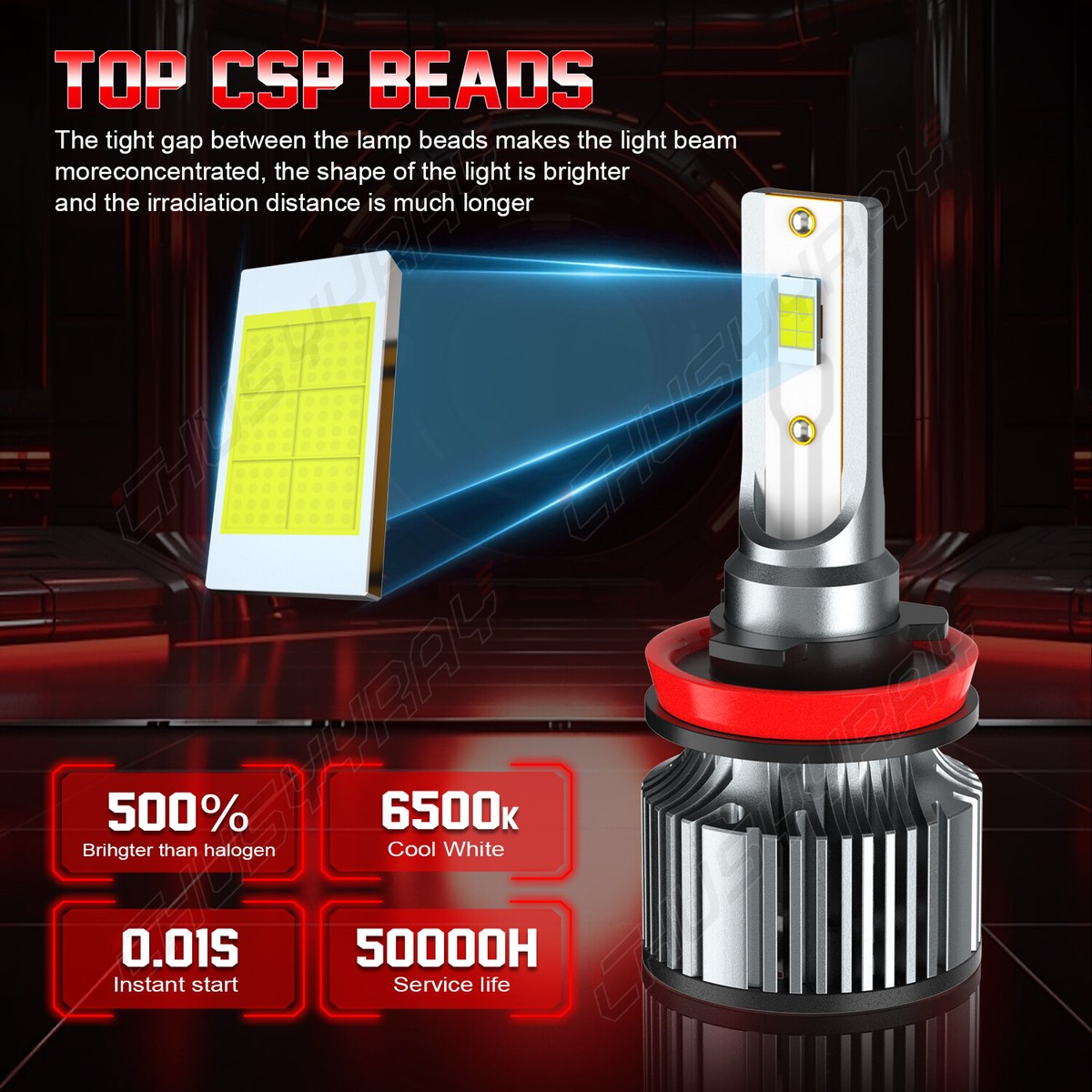 9005 H11 5202 Faros Led + Luz De Niebla Para For GMC Sierra 2500 HD