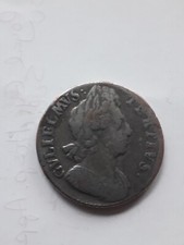 WILLIAM 111 HALFPENNY 1699  FINE