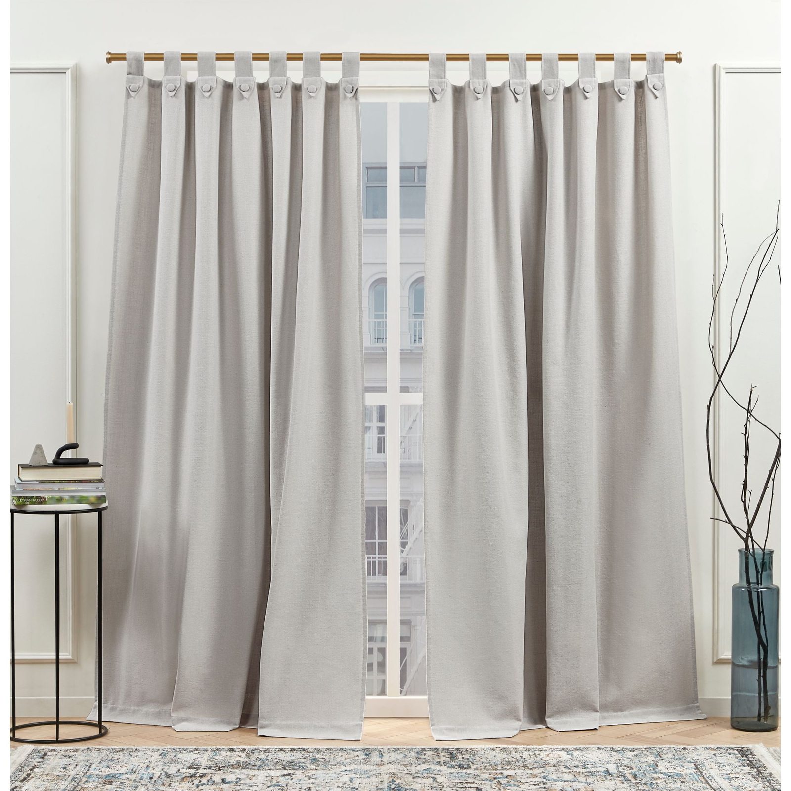 Blend Tuxedo Tab Top Light Filtering Curtain Panels 54