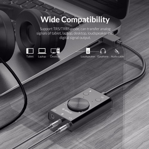 Adaptateur externe audio carte son USB 3,5mm stéréo pour casque micro PS4 ordinateur portable PC - Photo 7/19