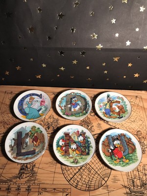 Disney S Alphabet Miniature Plate Collection C D G L N U 6 4 Tall Vintage Ebay