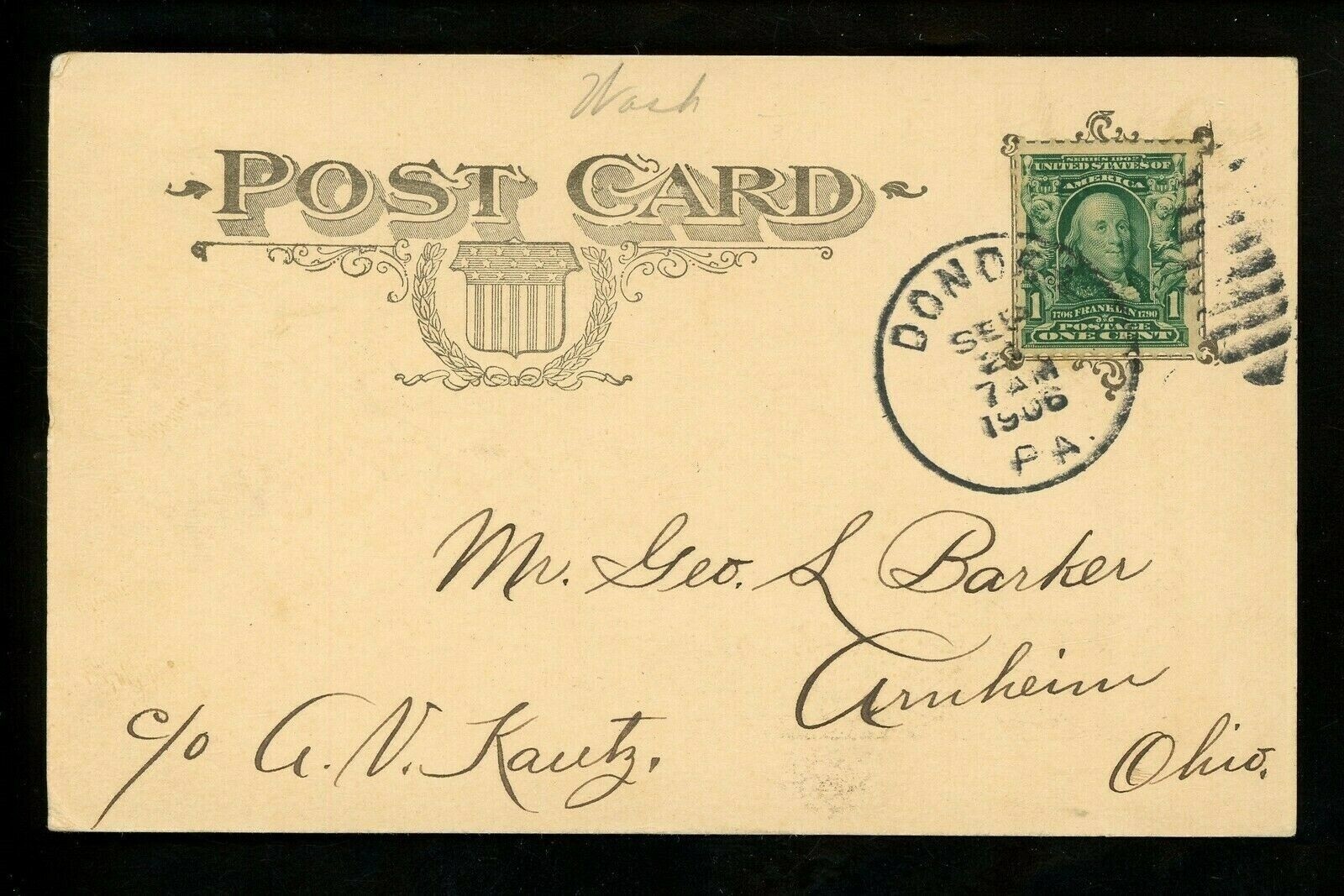 Pennsylvania PA postcard Donora, Castner High School Vintage 1906 eBay