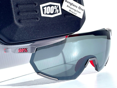 NEW 100% Percent RACETRAP 3.0 Matte Gunmetal Shield Black Sunglass