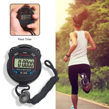Electronic LCD Timer Digital Stopwatch Date T...