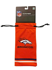 Denver Broncos NFL Sunglass Eye Glass Drawstring Carry Bag Microfiber Case