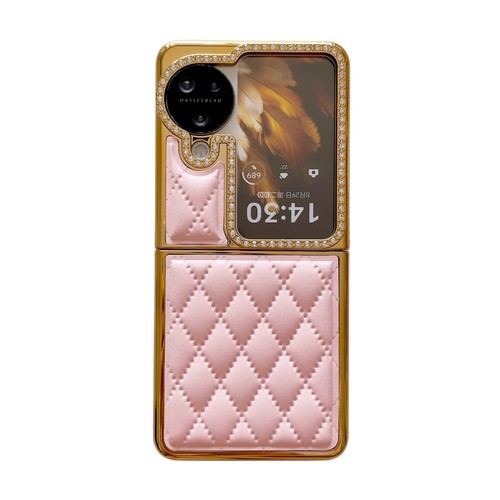 For OPPO Find N3 /N2 Flip Luxury Plating Diamond Leather Case Phone Cover Women - Picture 13 of 19