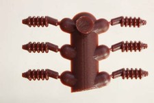 Lima 1096.008a Isolator weinrot für TGV-Mittelwagen, 6 Stück am Spritzling