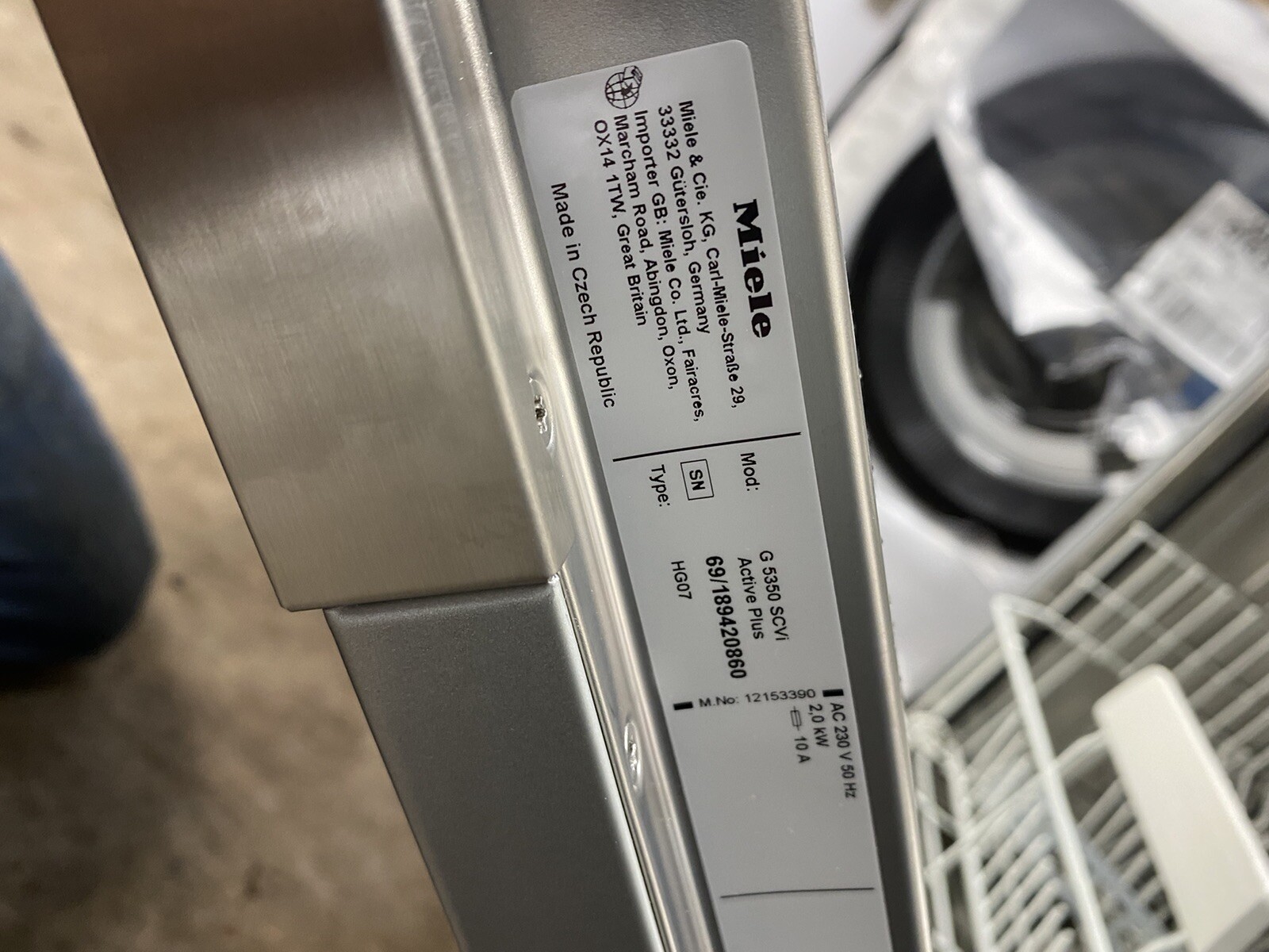 New Graded Miele G5350SCVi Fullsize Fully Integrated Dishwasher eBay