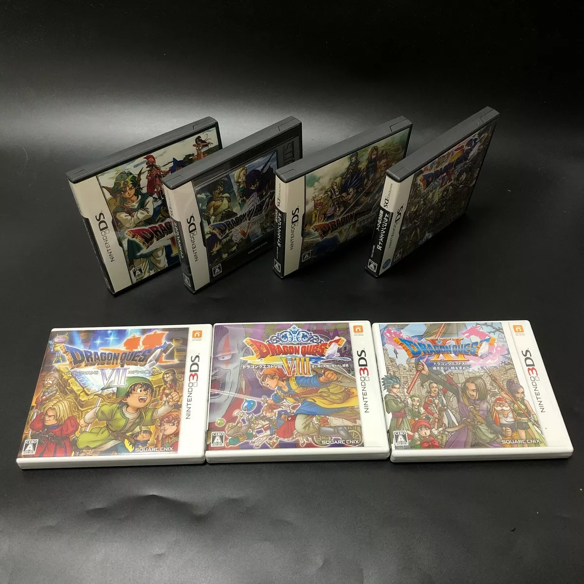 Lot 7 games Dragon Quest 4 5 6 7 8 9 11 NINTENDO DS 3DS Japan set DQ