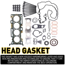 Engine Cylinder Head Gasket Set with Bolt For 2015-2020 Hyundai Kia 2.4L L4 DOHC