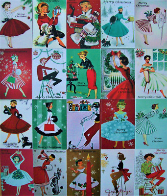 ✴︎希少 50s USA デッドストック　クリスマスカードセット　ヴィンテージ USAヴィンテージ1950年代紙ものクリスマスカード｜クリスマス