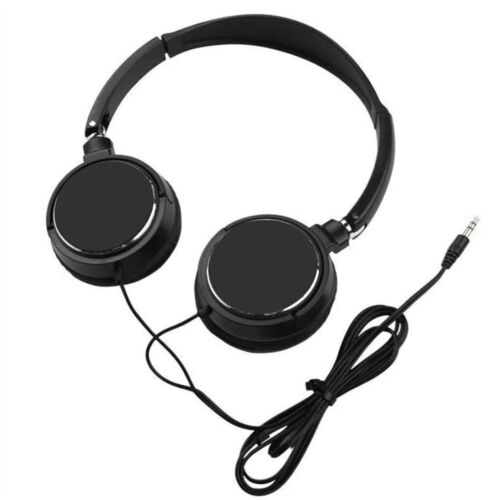 HiFi Stereo Wired Headphone Adjustable Foldable Headphone 3.5mm Headset  Gaming - Picture 1 of 11