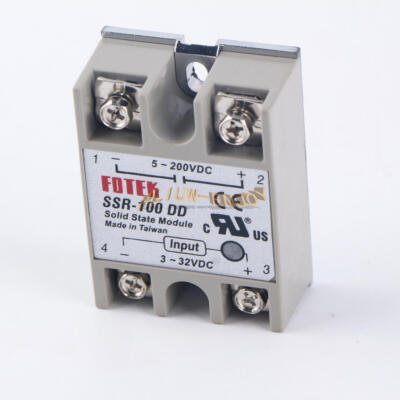 1PCS NEW Fotek SSR-100DD SSR-100 DD Solid State Relay 100A 3-32V DC 5-200V