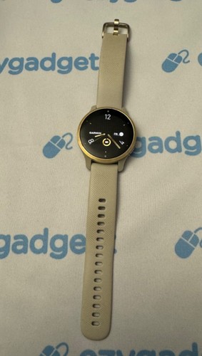 Garmin Venu 2S GPS Fitness Smart Watch - Light Gold Bezel Light Sand Case & Band - Picture 3 of 10