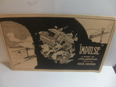 Impulse c1922 silent movie Brochure starring Neva Gerber