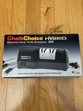 Chef's Choice Diamond Hone 3-Stage 250 Hybrid Knife Sharpener NIB