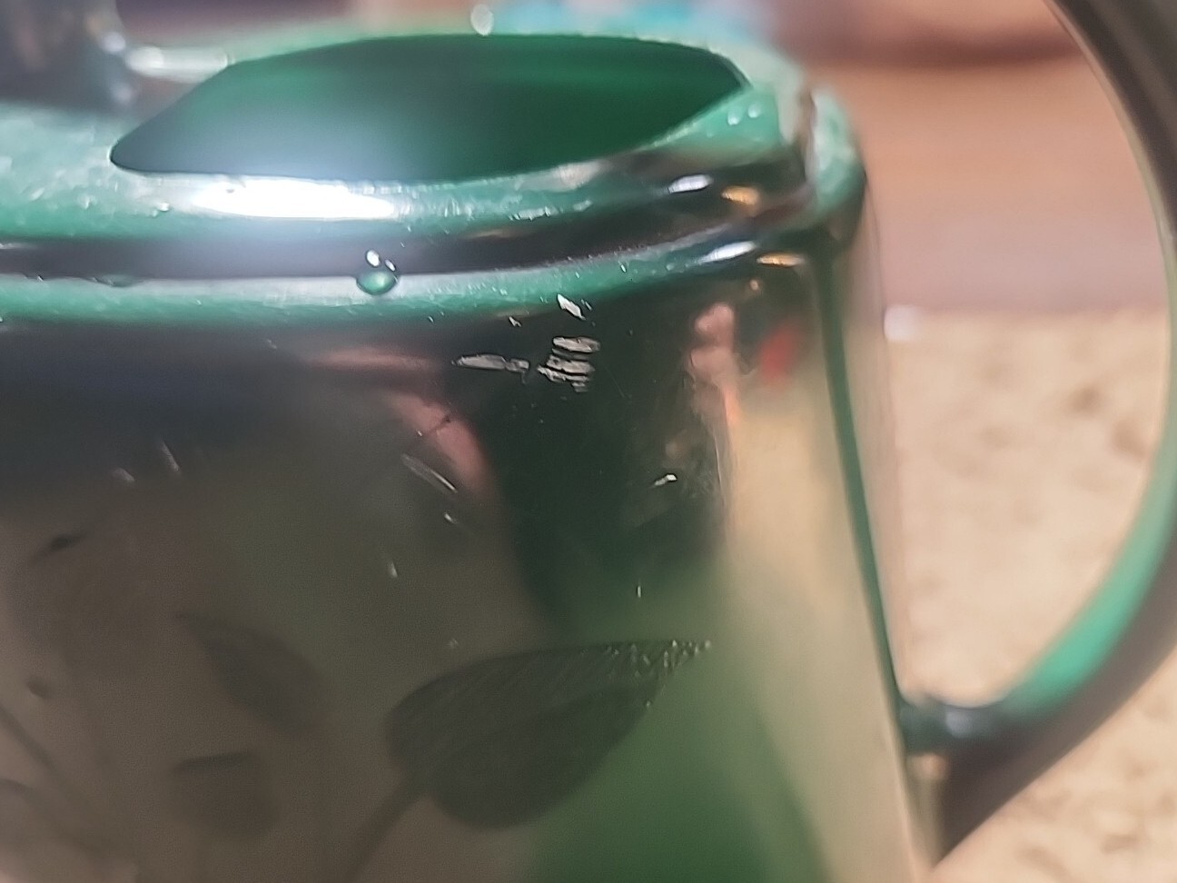 Vintage Duraco Products Garden Scene Watering Can Long Spout Green eBay