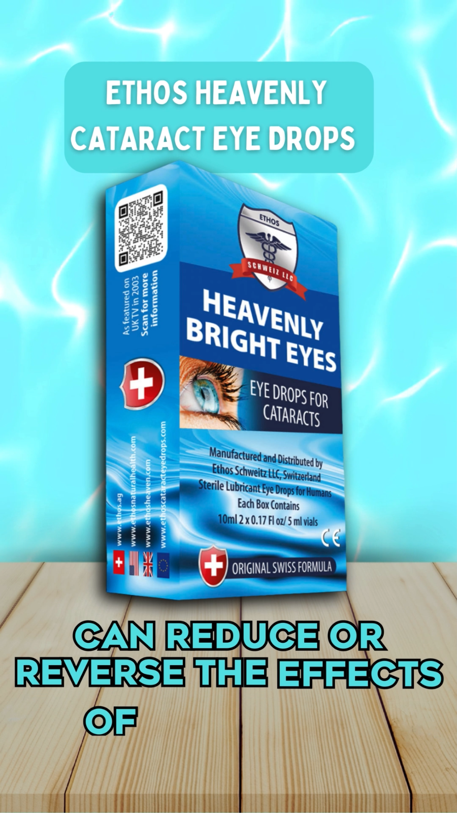 Ethos Bright Eyes NAC Eye Drops for Cataracts 1xBox 10ml Best Seller