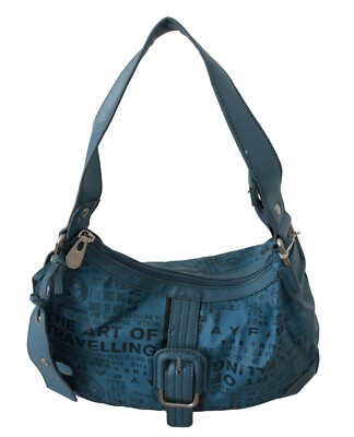 Wayfarer Bolsa Tela Azul Estampado Bolso Mujer Borse Logo