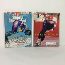 Vintage Sports Illustrated 1992 Winter Olympics AJ Kitt Bonnie Blair Cover Lot