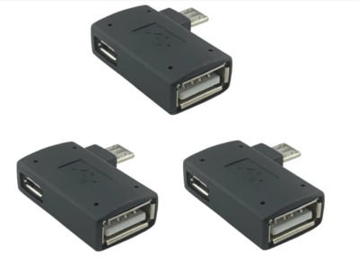 3 Pack OTG Cable Adapter for Fire TV Stick 4K Max/Cube/LitePowered Micro USB