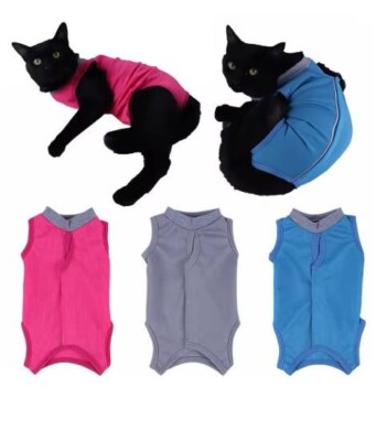 Katzen-OP-Body   leicht einfach an zu ziehen Schutz & Komfort nach Operationen