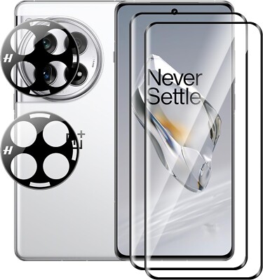 For OnePlus 12 6.82'' Phone Case Screen Protector Guard 9H Hardness glass Guard .