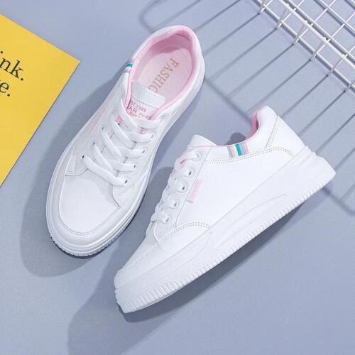 Zapatillas De Deporte Para Mujer Zapatos Deportivas Blancos Moda Tenis Elegante - Picture 18 of 25