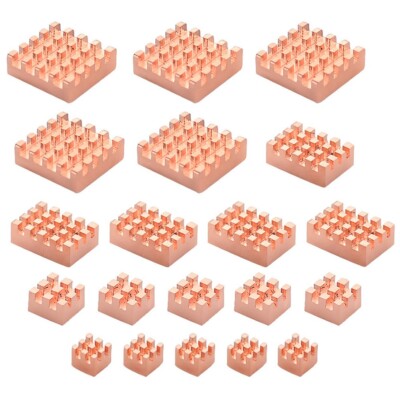 Hoher Wirkungsgrad zur Kühlung 20 Stück Kupfer Kühlkörper für Raspberry Pi